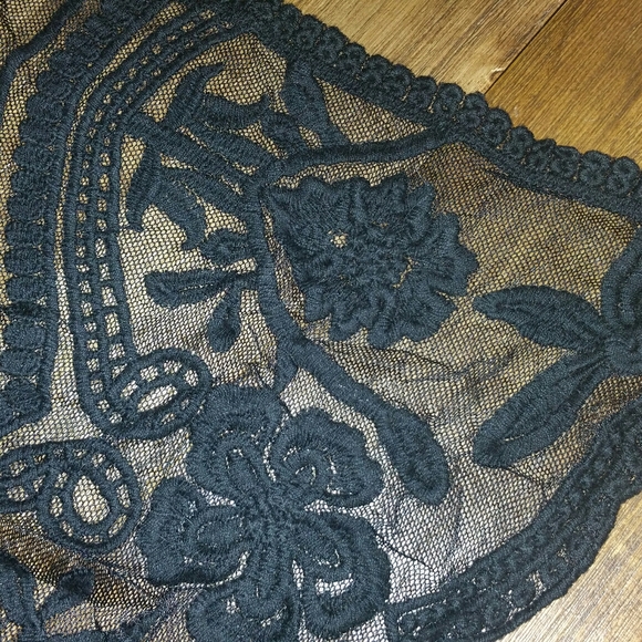 NWT SO Black Lace Long Kimono Cardigan Cover Up - Picture 6 of 6